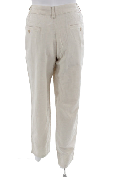 Uniqlo Mens Beige Chinos Cotton Linen Spandex Size M