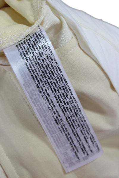 MNG Unisex Beige Cotton Linen Dress Pants Zip Inseam 33 Size 6