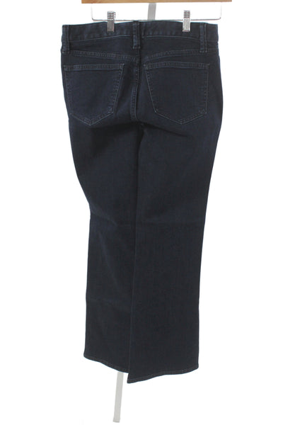 Gap Women Bootcut Jeans Dark Blue Mid Rise Button Inseam 31 Size 27