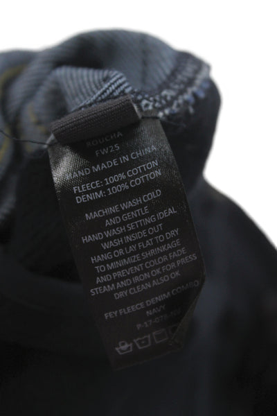 Roucha Mens Jogger Sweatpants Black 100% Cotton Size S