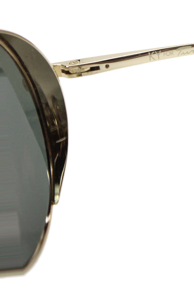 KY for Tura Unisex Adults Circular Sunglasses Gold Size 50-20 140mm