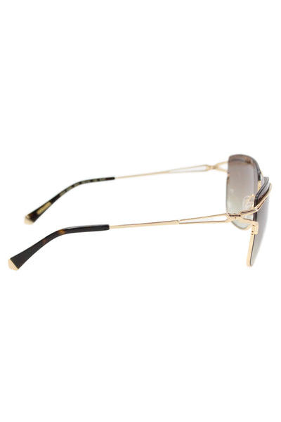 KY for Tura Womens Metallic Square Sunglasses Gold Size 56-15 135mm