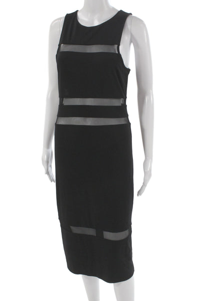 Alexander Wang Women Bodycon Sheath Dress Black Sleeveless Size M