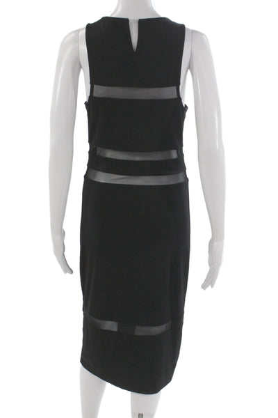 Alexander Wang Women Bodycon Sheath Dress Black Sleeveless Size M