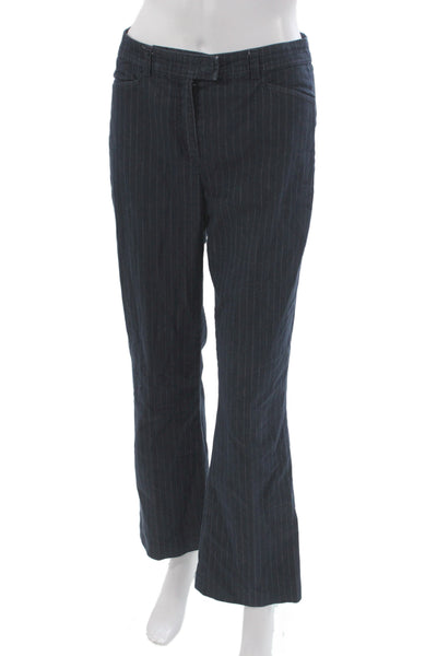 Escada Sport Women Dress Pants Dark Blue Striped Size 36