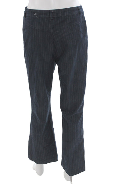 Escada Sport Women Dress Pants Dark Blue Striped Size 36