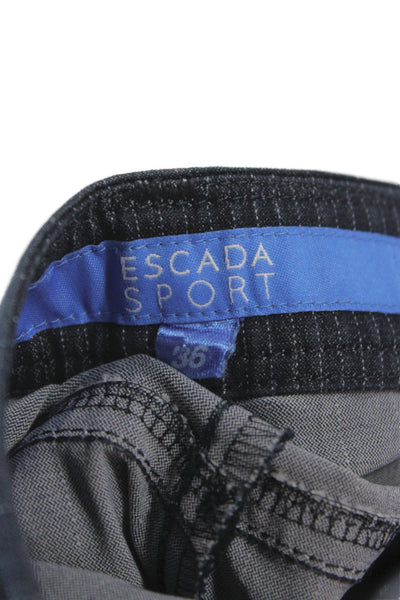 Escada Sport Women Dress Pants Dark Blue Striped Size 36