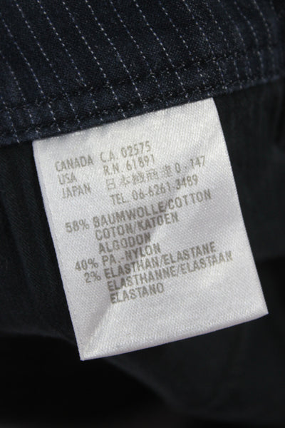 Escada Sport Women Dress Pants Dark Blue Striped Size 36