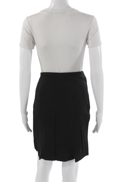 Escada Margaretha Ley Women Pencil Skirt Black Wool Knee Size 40