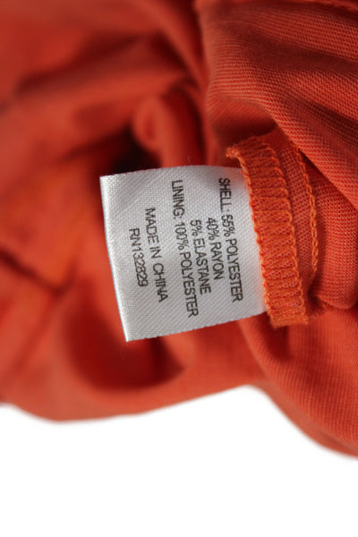 Privacy Please Women Jumpsuit Orange V Neck Sleeveless Size S