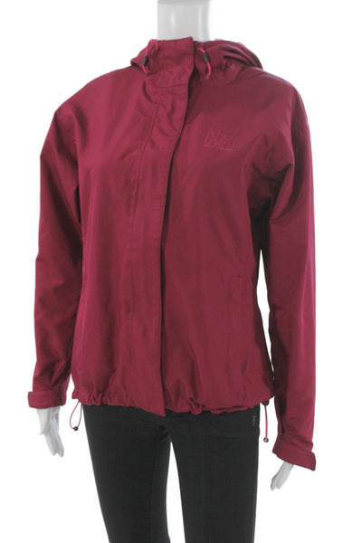 Helly Hansen Women Red Windbreaker Raincoat Size M