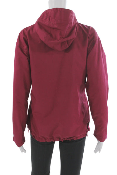 Helly Hansen Women Red Windbreaker Raincoat Size M