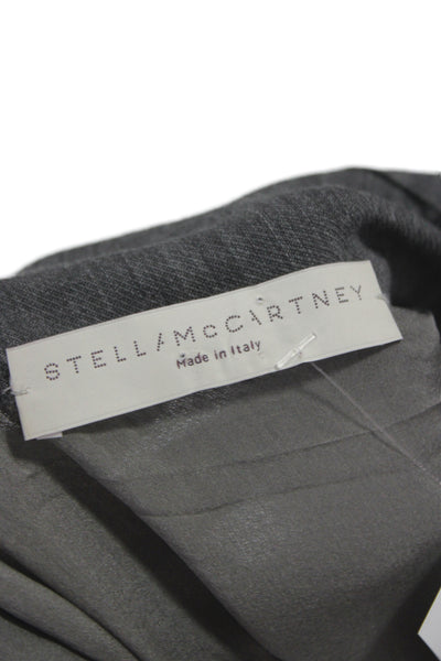 Stella McCartney Womens Kaftan Wrap Dress Dark Gray Knee Length Size 38