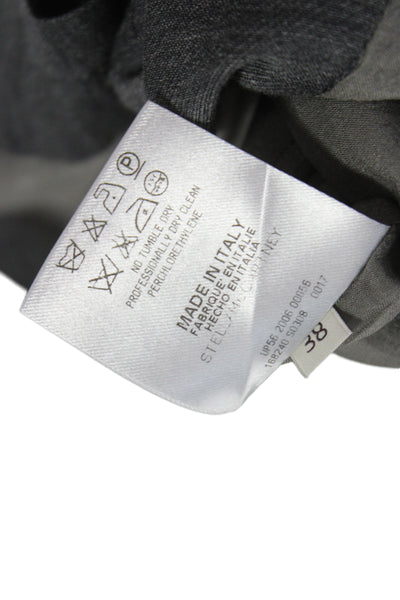Stella McCartney Womens Kaftan Wrap Dress Dark Gray Knee Length Size 38