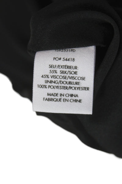 Derek Lam 10 Crosby Women Slip Dress Black Polka Dot Midi Sleeveless Size 4