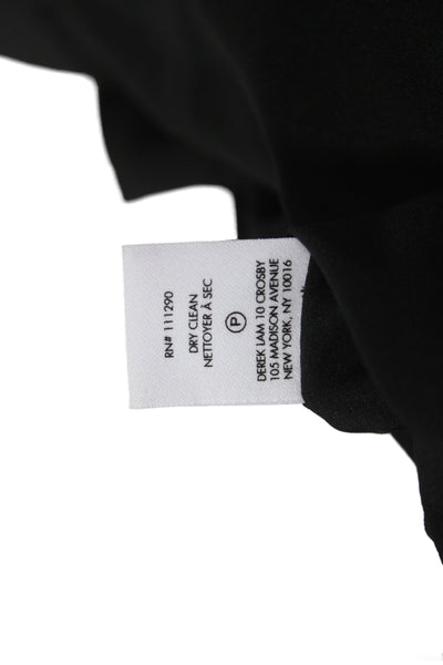 Derek Lam 10 Crosby Women Slip Dress Black Polka Dot Midi Sleeveless Size 4