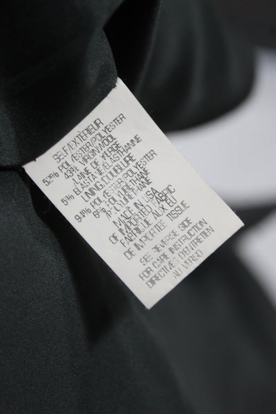 Theory Unisex Dark Gray Classic Wool Blend Blazer Size 2