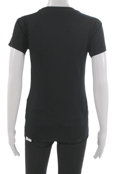 Nike Women's Cotton Scoop neck T-Shirt  Black Size XS