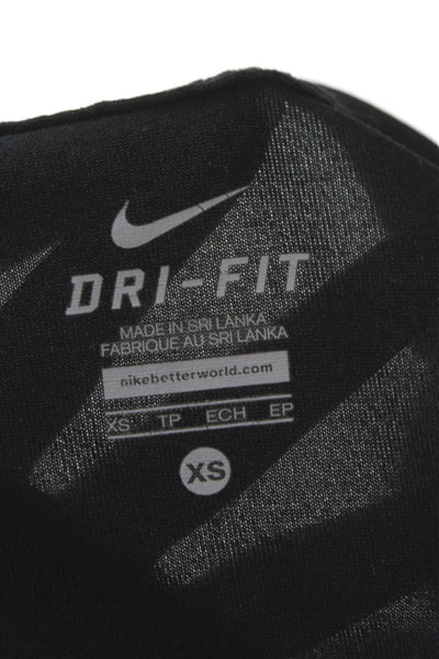Nike Women's Cotton Scoop neck T-Shirt  Black Size XS