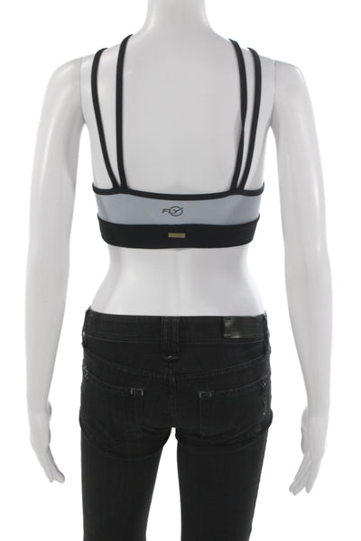 ALALA Polyester Cross Double Straps Sports Bra Black Size XS