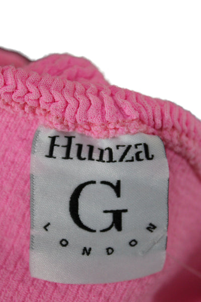 Hunza Women Cropped Silk Sleeveless Top Pink Size S