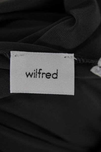 Wilfred Womens Basic Mock Neck Sleeveless Tank Dark Gray Cotton Size S