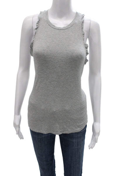 Eberjey Women Basic Jersey Tank Gray Round Neck Petite Size S