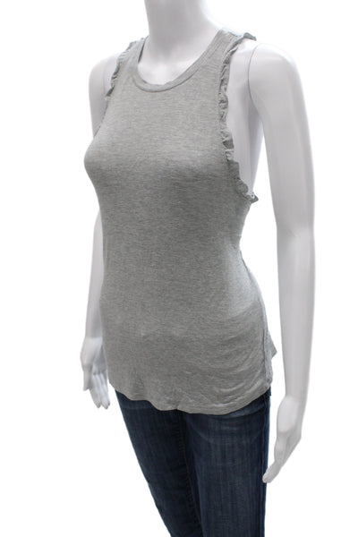 Eberjey Women Basic Jersey Tank Gray Round Neck Petite Size S