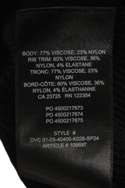 Babaton Women Basic Black Crew Neck Short Sleeve T-Shirt Size S