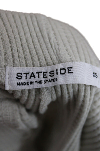 Stateside Womens Gray Supima Cotton Sweatpants Pull On Size XS