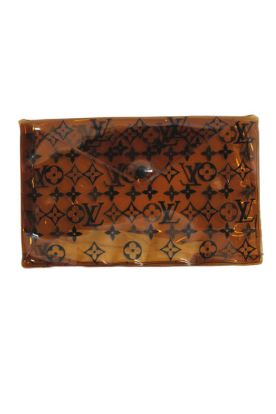 Louis Vuitton Women Designer Geometric Brown One Piece Swimwear Size 36