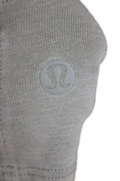 Lululemon Women Green Cropped Tank Basic Sleeveless Crew Neck Size 8