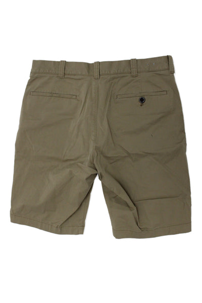 J Crew Mens Chino Shorts Tan Cotton Blend Size 30