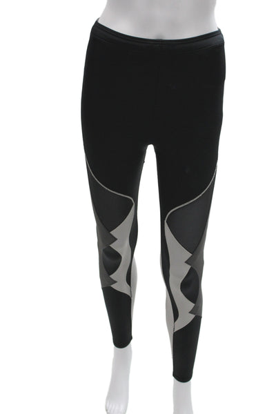 CWX Unisex Ankle Leggings Black Geometric Sports Size S