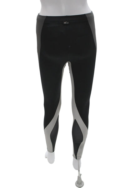CWX Unisex Ankle Leggings Black Geometric Sports Size S