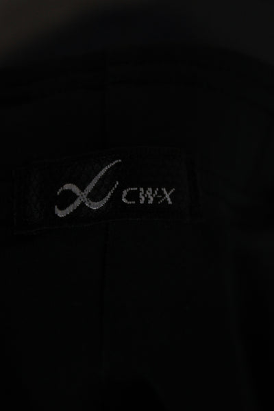 CWX Unisex Ankle Leggings Black Geometric Sports Size S
