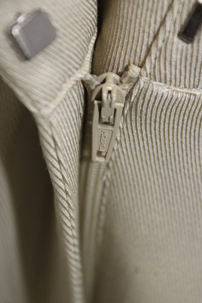 Club Monaco Unisex Beige Viscose Khaki Dress Pants Size 4