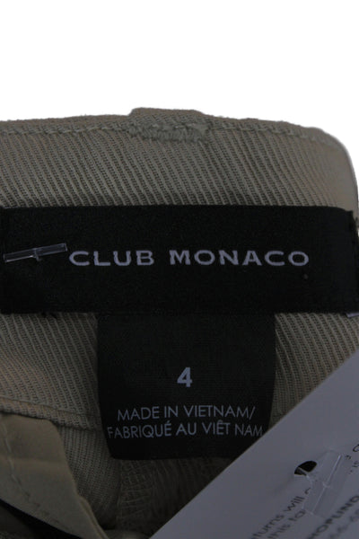 Club Monaco Unisex Beige Viscose Khaki Dress Pants Size 4