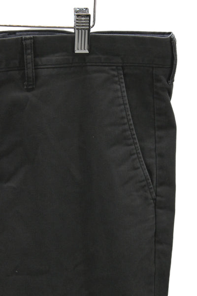 J Crew Mens Dark Gray Chinos Cotton Stretch Button Fly Size 36W