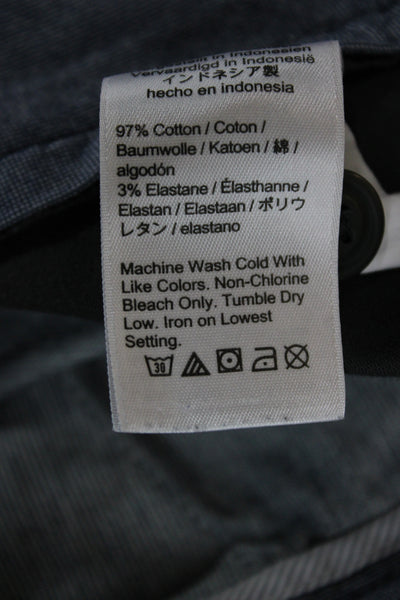 J Crew Mens Dark Gray Chinos Cotton Stretch Button Fly Size 36W