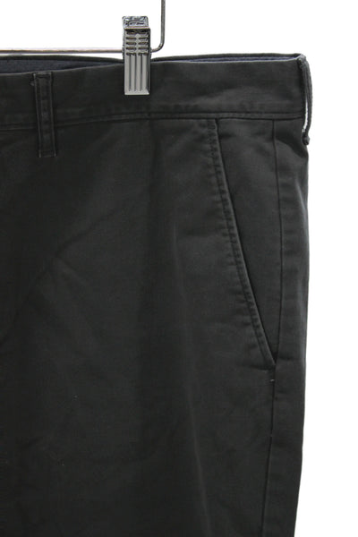 J Crew Mens Chinos Dark Gray Button Solid Size 36W
