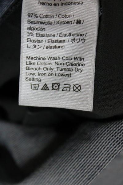 J Crew Mens Chinos Dark Gray Button Solid Size 36W
