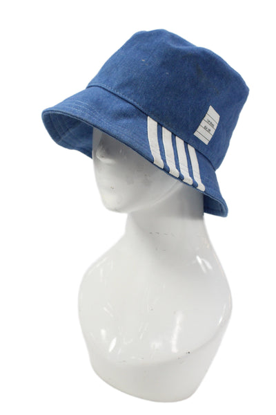 Thom Browne Womens Cotton Blue Bucket Hat Size Large
