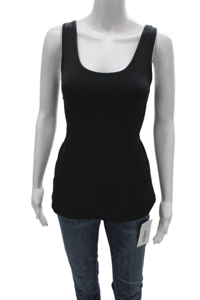 Lululemon Womens Basic Tank Black Nylon Round Neck Size 4