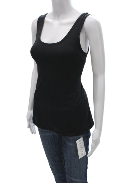 Lululemon Womens Basic Tank Black Nylon Round Neck Size 4