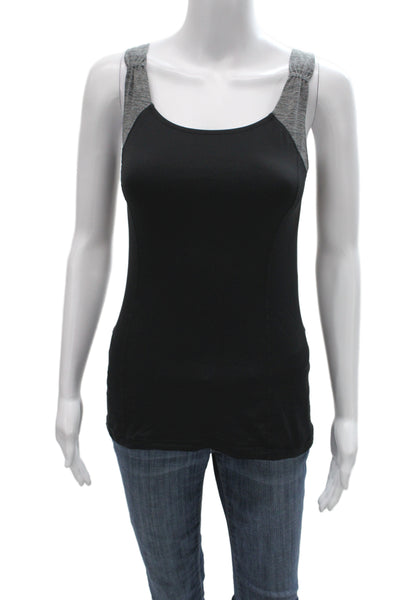 Lululemon Womens Camisole Black Cotton Round Neck Size 4
