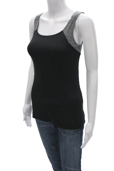 Lululemon Womens Camisole Black Cotton Round Neck Size 4