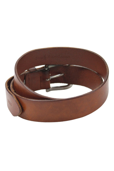 Polo Ralph Lauren Unisex Adults Leather Belt Brown Size 36/90