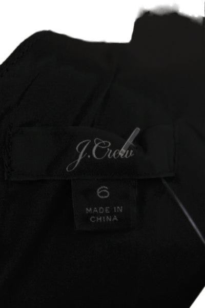 J Crew Women Black V-Neck Sleeveless Jumpsuit Size 6