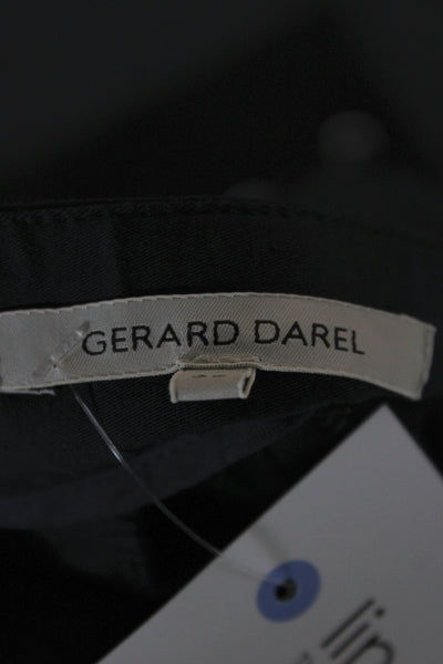 Gerard Darel Unisex Cropped Ankle Dress Pants Black Size 38